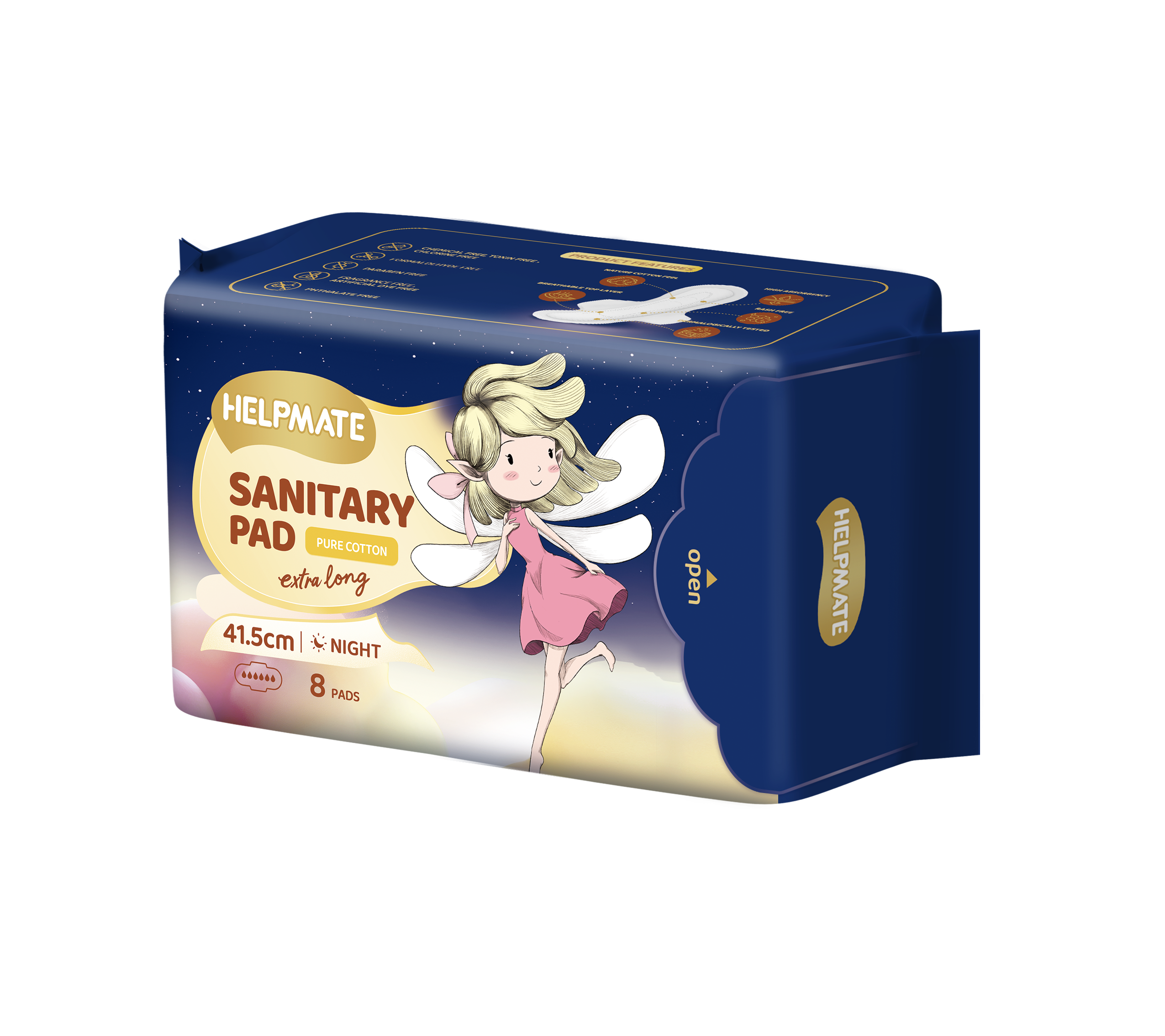 Absorbent Helpmate Panty Liner For Girls Lady 415MM