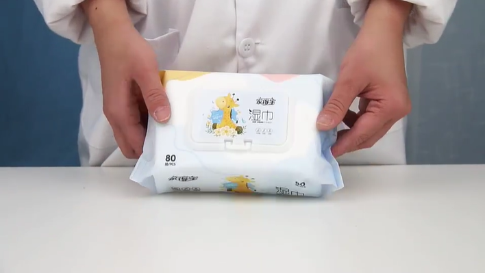 Unscented Cotton Baby Wet Wipe For Butt