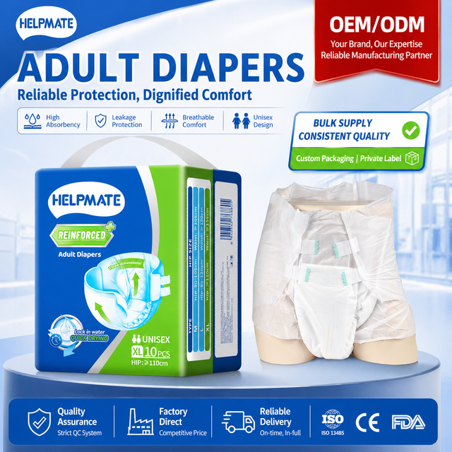Top Quality Breathable All Size Geriatric Adult Diapers For Incontinence